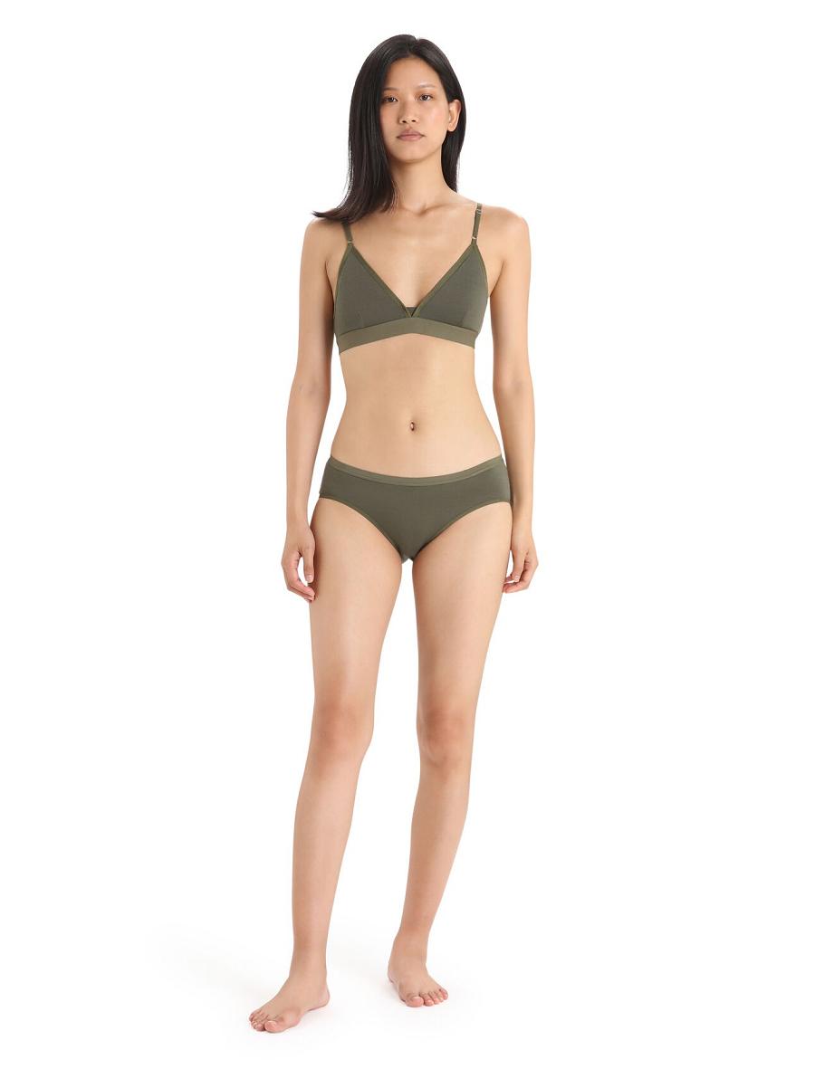 Loden Women's Icebreaker Merino Siren Hipkini Briefs Underwear | USA 1726YXFU